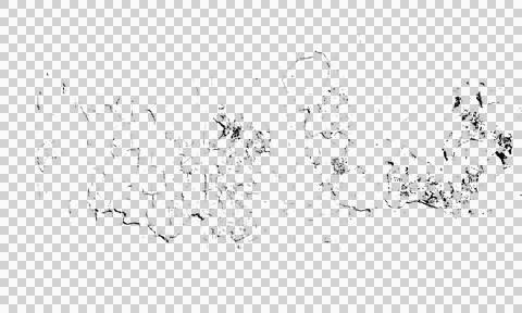 Black scratch and crack texture overlay with transparent background for gru.. Stock Photos