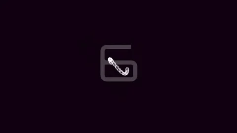 Black Screen Animated Number Nine Logo Reveal - Clean Minimalist Background Stock Footage 342205089