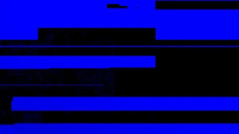 Black screen of the digital device or TV doesn't work and having blue stripes of 스톡 일러스트