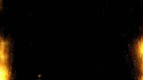 Black screen with fire particles Stock Footage 54707239