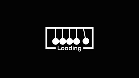 Black screen Loading bar downloading bar loading screen pixelated progress .. 動画素材 280842770