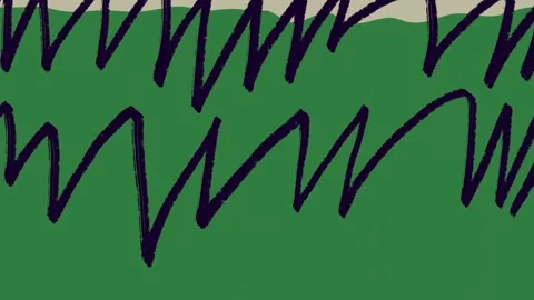 Black screen some lines drawing of field grass wavy green screen movement Stock-Footage 335696018