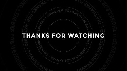Black screen with thanks message. 動画素材 336963954