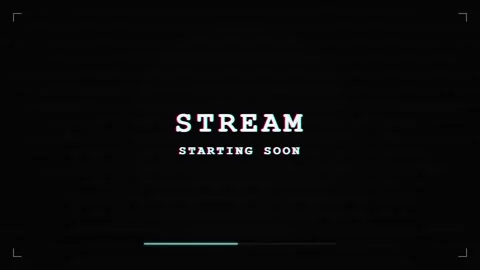 Black screen transition for live streaming video starting soon Video stock 345201921
