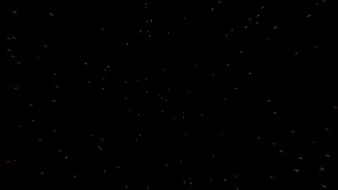 Black Screen Warp Speed Hyperspace VFX | Light Speed Space Tunnel Overlay Stock Footage 344973927