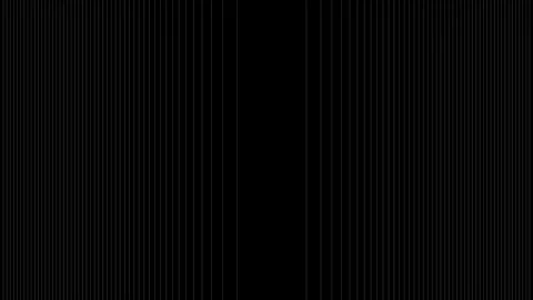 Black screen with white moved Lines. Analog TV noise, glitch, vfx. Vertical stri Stock Footage 318730294