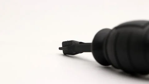 Black screwdriver isolated Stock Photos