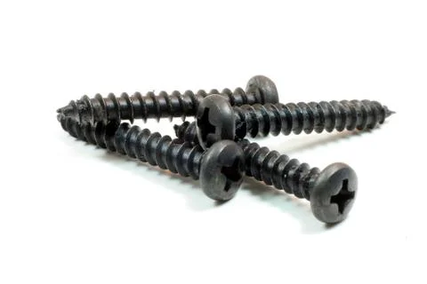 Black Screws Stock Photos
