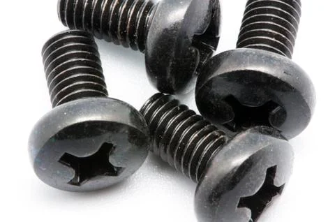 Black screws 写真素材