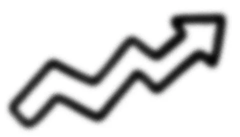 Black scribble arrow hand-drawn on transparent background. Messy sketch arrow Stock Illustration