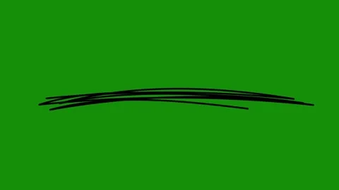 Black Scribble Underlines | Hand-Drawn Highlight and Marker Stroke Animation Video stock 322103972