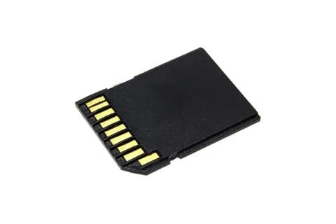 Black sd memory card Stock Photos
