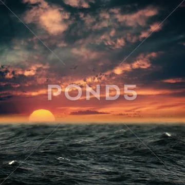 Black sea. abstract environmental backgrounds Stock Photos