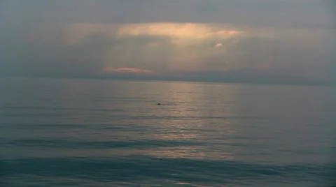 Black sea  clouds sun  Stock Footage 63115424