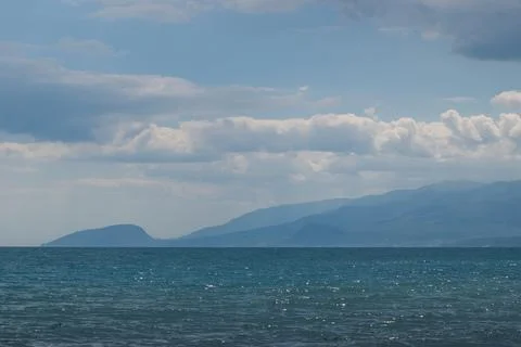 Black Sea coast in Crimea in summer Stock Photos