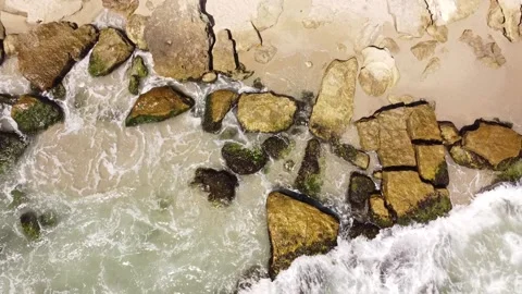 Black sea crushing waves Video stock 203864575