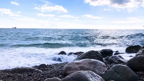 Black sea Stock Footage 124144668