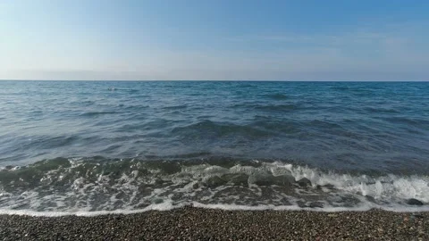 Black Sea shore Stock Footage