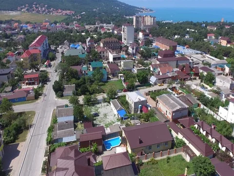 Black sea from sky Stock Footage