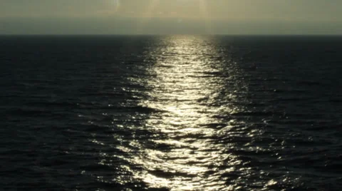 Black sea sunlight Stock Footage 32322092