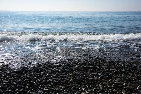 Black sea view Stock Photos