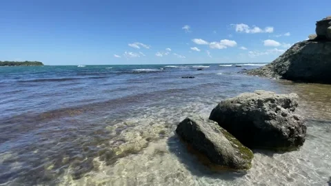 Black sea Waves And Rocks Stock Footage 201464243