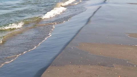 Black Sea waves video. In Constanta, Romania Stock Footage 312757255
