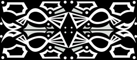 Black Seamless Bird Pattern Stock Illustration