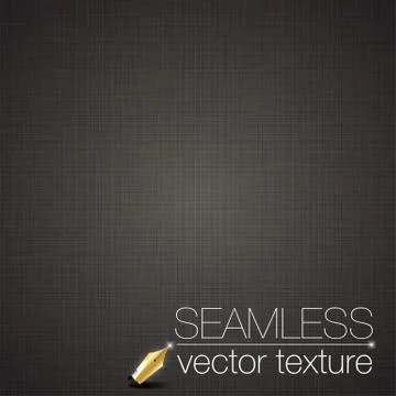 Black seamless linen texture Illustrazione stock