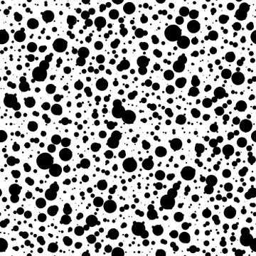 Black Seamless Pattern abstract texture with dashes or ink blobs 스톡 일러스트