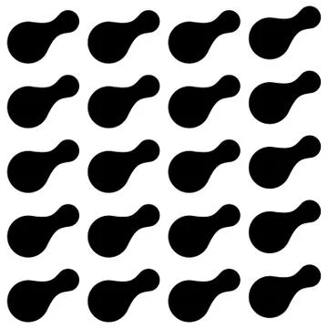 Black Seamless Pattern abstract texture with dashes or ink blobs 스톡 일러스트