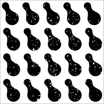 Black Seamless Pattern abstract texture with dashes or ink blobs Illustrazione stock