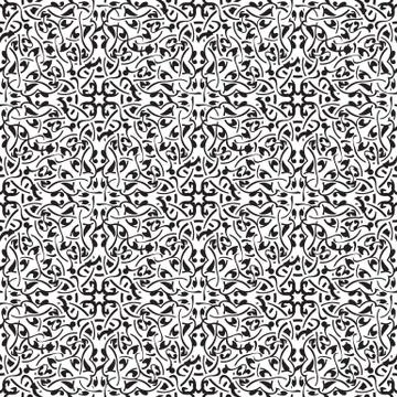 Black seamless pattern Stock Illustration