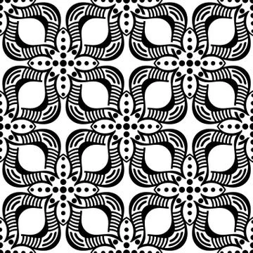 Black seamless pattern Stock Illustration