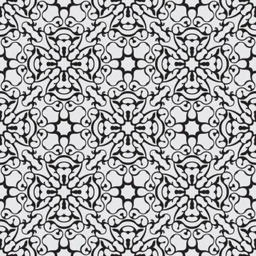 Black seamless pattern Stock Illustration