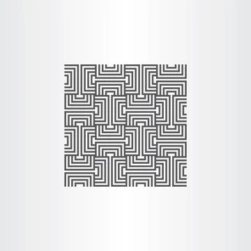 Black seamless pattern line background element Stock-Illustration