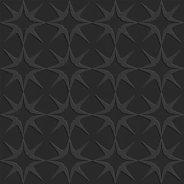 Black seamless pattern, monochrome arabesque ornate arabic dark black backgro Stock Illustration