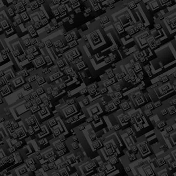 Black seamless rectangle pattern background Illustrazione stock