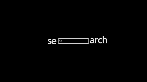 Black Search Bar Loading Interface Animation Stock Footage 343382018