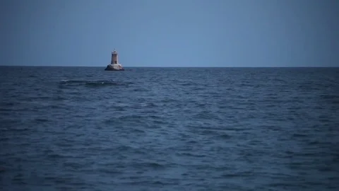 Black Sea's lighthouse Vídeo Stock 74205355