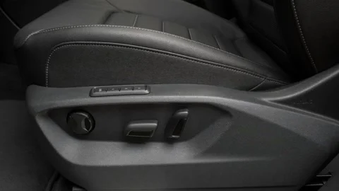 Black seat controls close up 2018 Volkswagen Atlas SEL Premium with 4MOTION Stock Footage 159951954