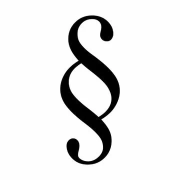 Black Section sign Illustrazione stock