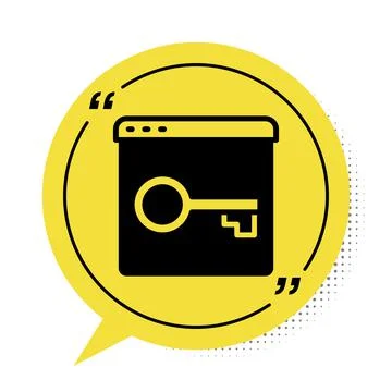 Black Secure your site with HTTPS, SSL icon isolated on white background 库存插图