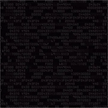 Black security background with HEX-code Stockillustratie