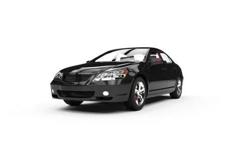 Black Sedan Stock Illustration