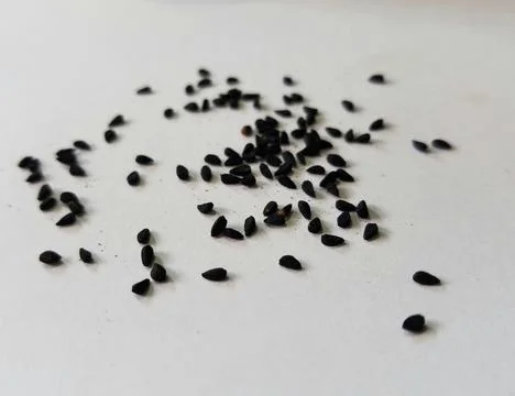 Black seeds Foto stock