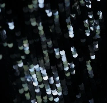 Black sequins pattern texture. fashion background Stock Photos