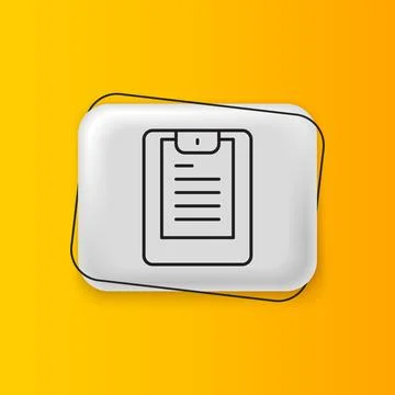 Black Server, Data report icon isolated on yellow background. Silver rectan.. Stock Illustration