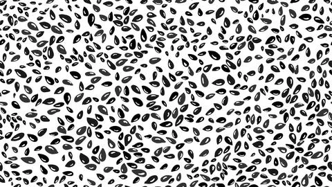 Black sesame, cumin seeds. Vector seamless pattern Stock Illustration