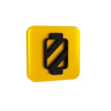 Black Sewing thread on spool icon isolated on transparent background. Yarn .. Stock Illustration